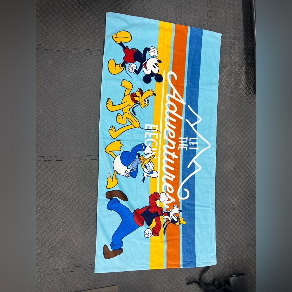 Disney Blue and White Towel